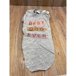 Grayson Pup Best Dog Ever Crew Dog Tee - Gray - XS